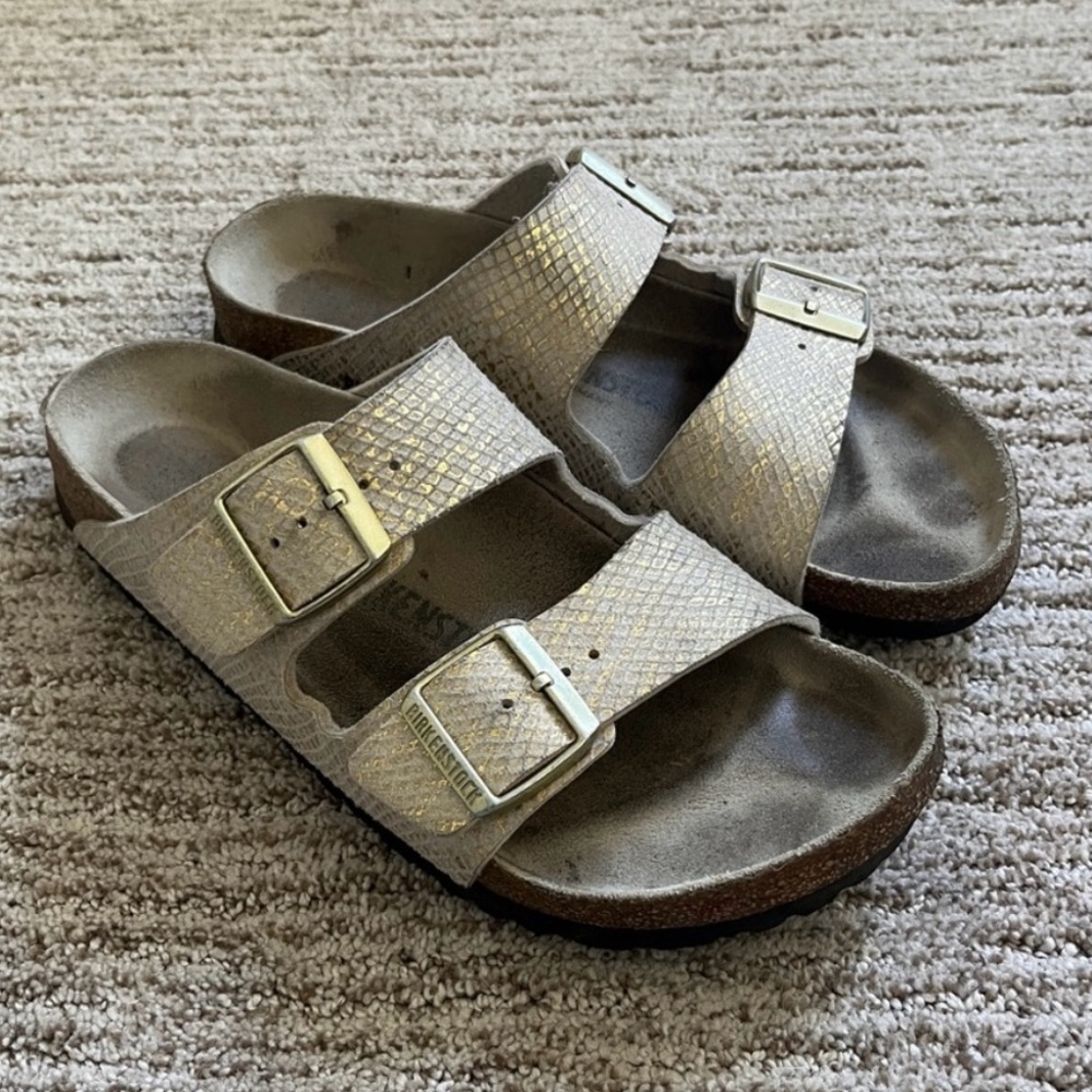 Birkenstock Arizona Shiny Python Sandal - image 1